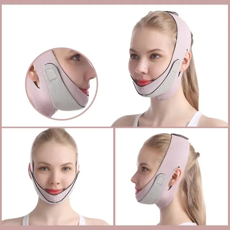 Adjustable Face Slimming Belt – Double Chin Reducer & Lifting Strap for All Face Shapes