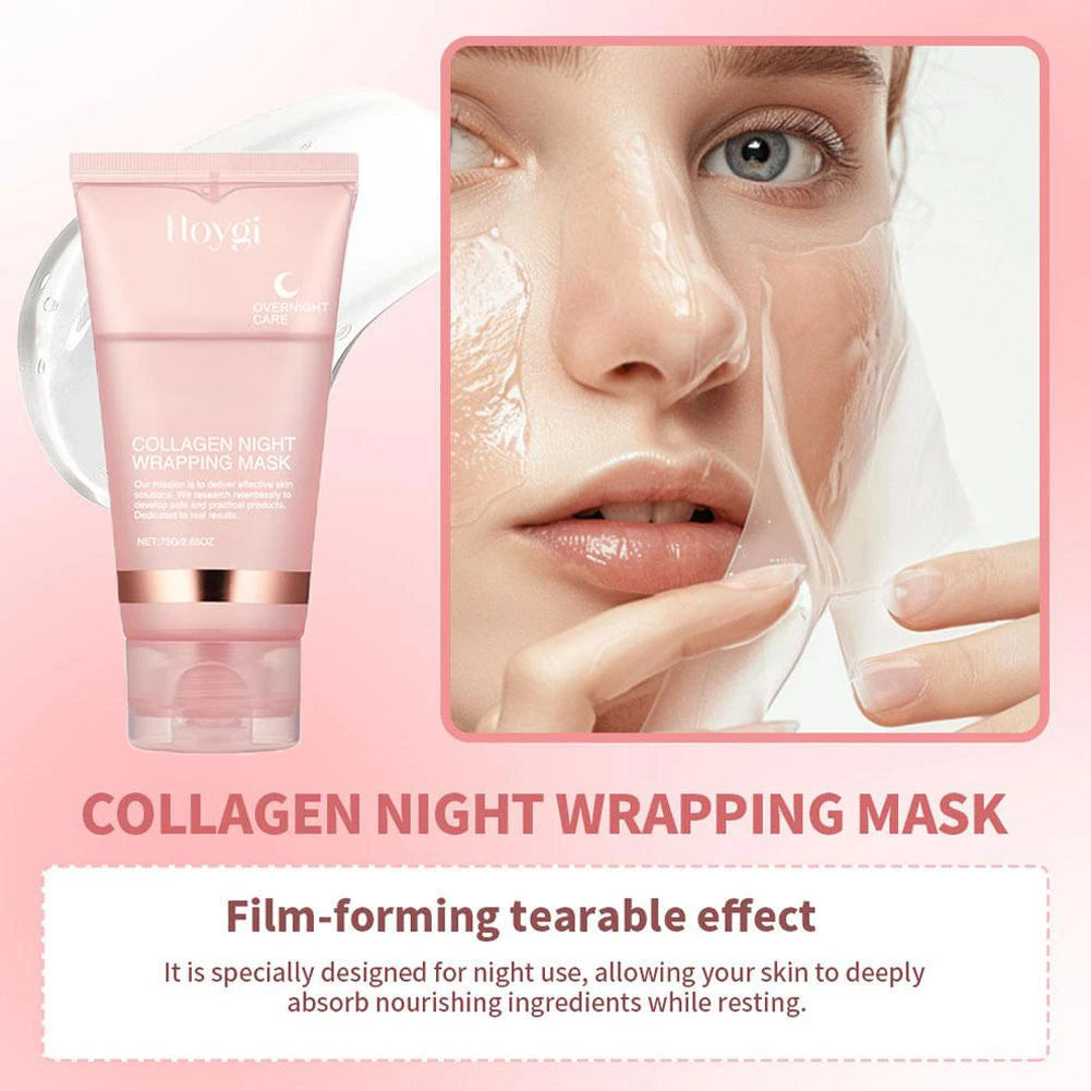 Collagen Hydrating Peel-Off Mask – Deep Moisturizing, Firming & Anti-Aging Treatment (75g)