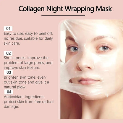 Collagen Hydrating Peel-Off Mask – Deep Moisturizing, Firming & Anti-Aging Treatment (75g)